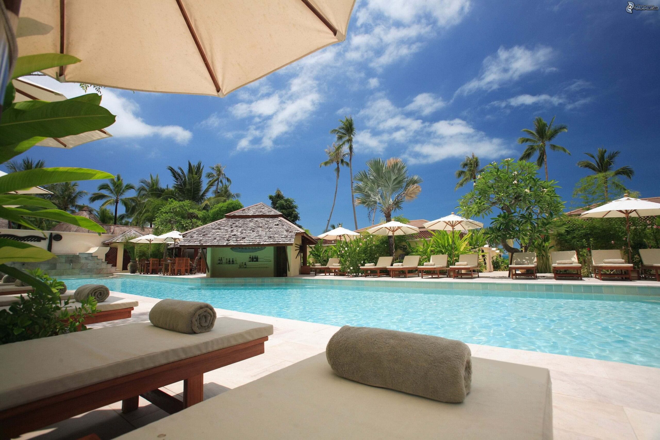 Beautiful holiday resort by the pool
